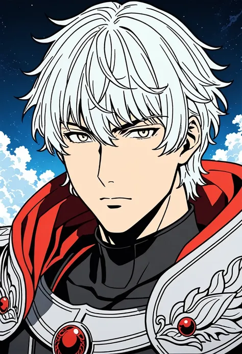 1boy, Griffith ,Berserk, A complex character who starts as a friend but becomes a ruthless antagonist. His transformation is chilling and unforgettable, (masterpiece), (best quality), (ultra-detailed), very aesthetic, illustration, disheveled hair, perfect...