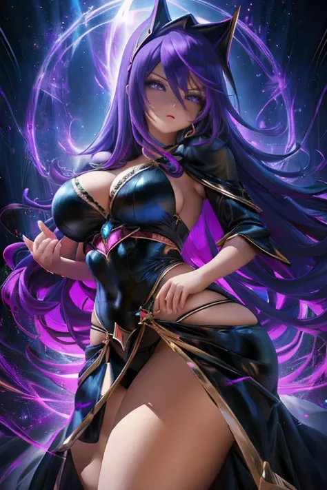 The prompt for generating a high-quality image of a dark magician with big breasts, a sexy pose, and a sexy dress could be as follows:

"(best quality,4k,8k,highres,masterpiece:1.2),ultra-detailed,(realistic,photorealistic,photo-realistic:1.37),dark magici...