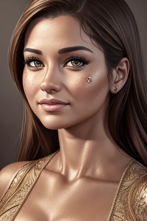 realistic drawing of Claudia Ohana, UHD, retina, ccurate, anatomically correct, anatomically correct, textured skin, super detail, high details, high quality, award winning, 1080P, 4K