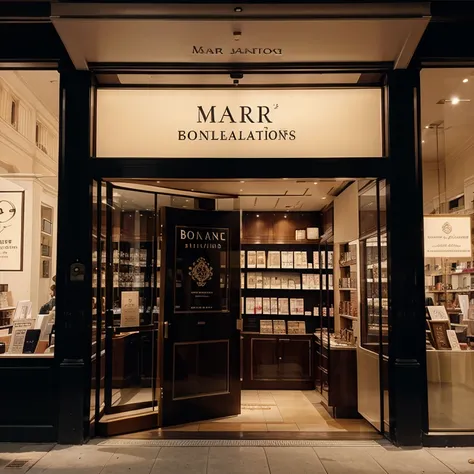 Elegant perfume storefront with banner name SMAR collections boldly written. 