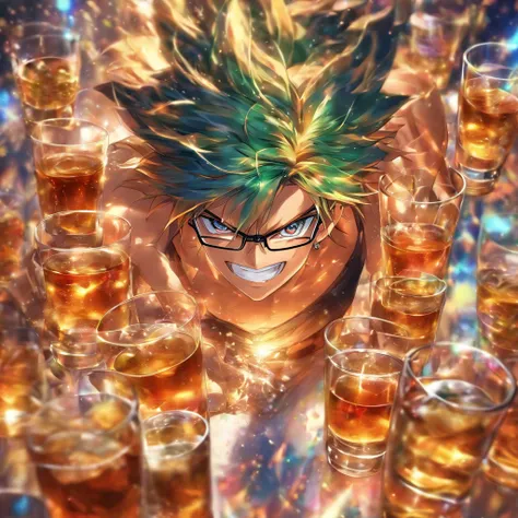 glasses　liquor　male