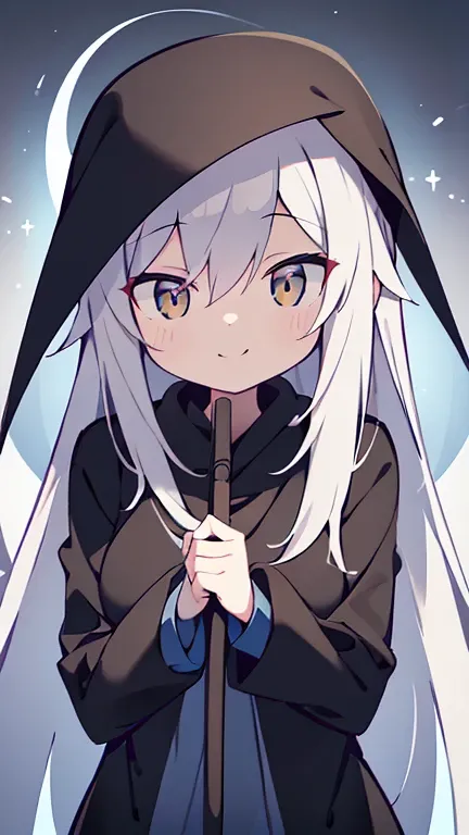 (best quality, 8k, highres, masterpiece:1.2), ultra-detailed, gentle, cool, female grim reaper, observes, calm demeanor, wearing, serene smile, presence brings, deep understanding, death, kindness, compassion