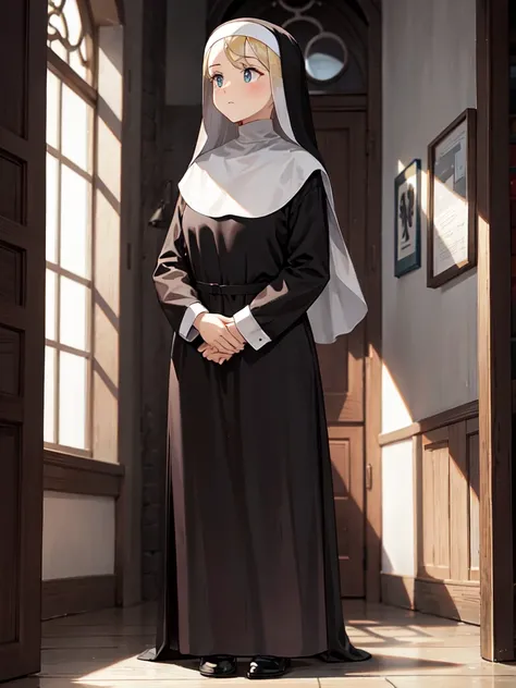 Nun,standing