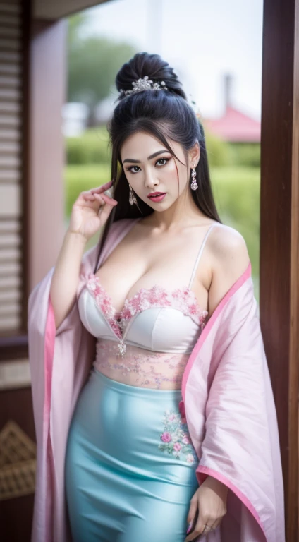 fashion model 20 years old [[[[特写cleavage]]]] Huge long saggy breasts, looking at the audience，cleavage, [[[[]]]], [[[[Cole]]]], [[[[bshoulder]]]], perfect eyes, perfect iris，perfect lips，perfect teeth，Perfect skin，long face，Soft headlight，high dynamic ran...