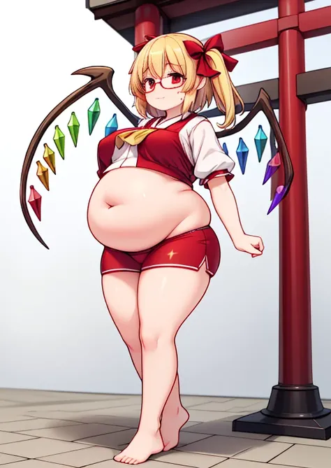 (masterpiece, best quality, highly detailed), 1girls, big belly, blurry background, huge belly, art by kipteitei, round belly, chubby, curvy, simple_background, gradient_background, belly grab, enormous belly, fat belly, thicc, bigger belly, really big bel...