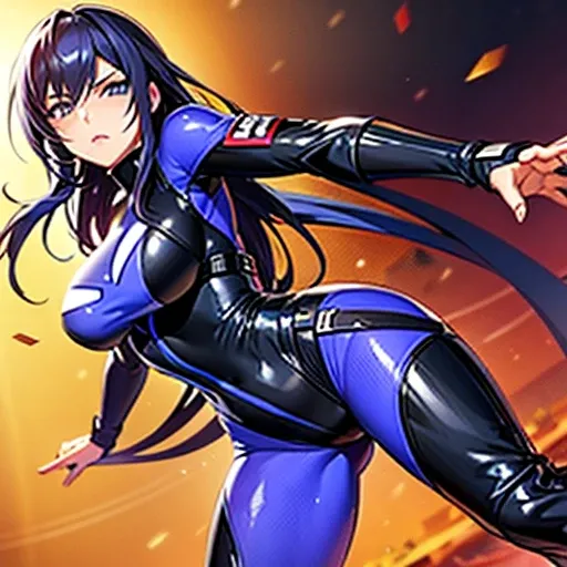 Action Taimanin Asagi　Tight leotard ninja suit　Age is 28 years old　The style is excellent　