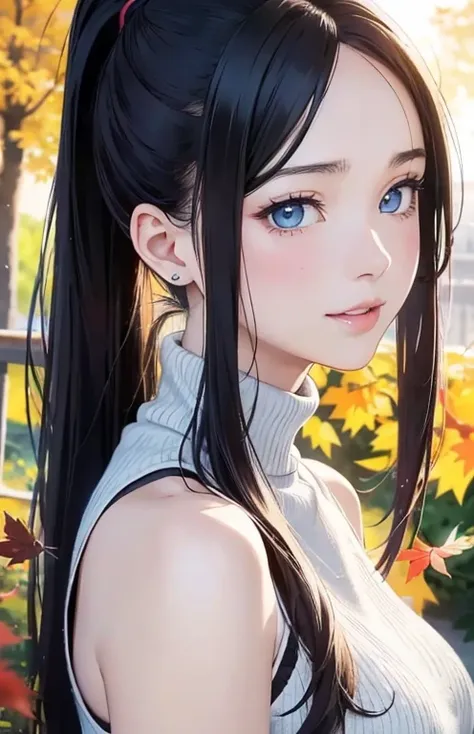 masterpiece、highest quality、High resolution、high quality images、8K, 1 female、skin luster、Texture of skin and clothing、Expression of fine eyes、shiny black hair,Girl with long braided hair, Manga inspired by Lee Jong-suk, trending on deviantart, realism, det...