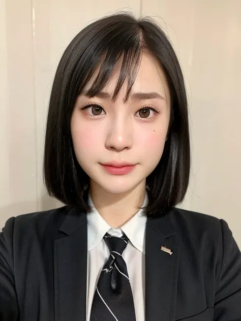 (kawaii 24 year-old Japanese girl, Nogizaka idol, Korean idol), healthy female athlete body, (glossy black hair, messy very short hair, messy pixie cut, symmetric and even length hair:1.3), (forehead without wrinkles), (rounded face, black eyes, single eye...