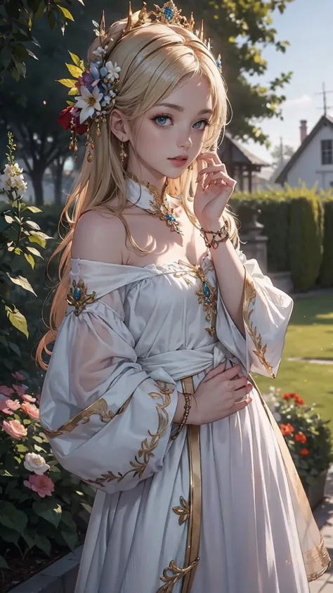 ((最high quality, 8K, masterpiece: 1.3, Ultra HD, high quality, 最high quality, High resolution, realism)) 、A 22-year-old extremely beautiful white woman、Her hair color is platinum blonde、blue eyes、medium hair、straight hair、The hair is shiny、The skin is lust...