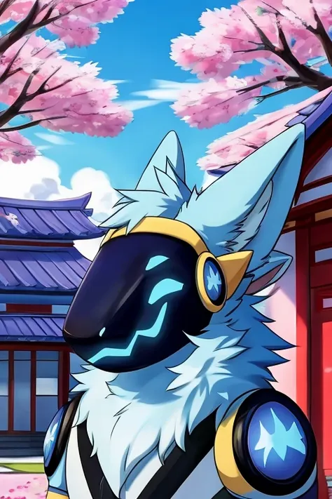 Pokemon 90s Anime Style, (((Light blue fur protogen))) , big chest, day, sexy, sensual, detailed, uploaded to e621, beautiful and detailed portrait of an anthropomorphic Light blue fur protogen, (((male ))) uploaded to e621, zaush, foxovh, movie lighting, ...