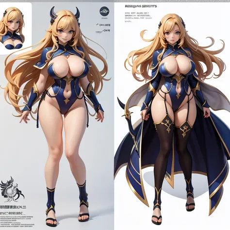  reference sheet, back and front side to side, curvy  thigh , long very long huge breasts , woman, knights of zodiac girl, portrait knights of zodiac girl, extremely detailed artgerm, seductive anime girl, anime goddess, marin kitagawa fanart, 8k high qual...