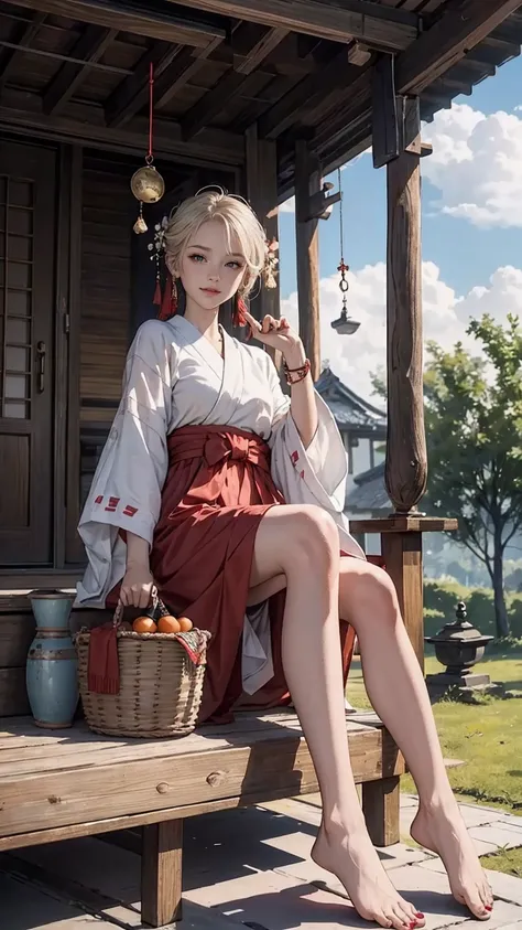 ((最high quality, 8K, masterpiece: 1.3, Ultra HD, high quality, 最high quality, High resolution, realism)) 、A 22-year-old extremely beautiful white woman、Her hair color is platinum blonde、blue eyeedium hair、straight hair、The hair is shiny、The skin is lustrou...