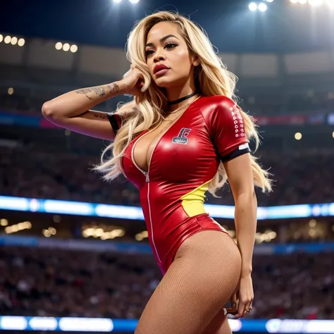 Rita Ora dressed as an athlete