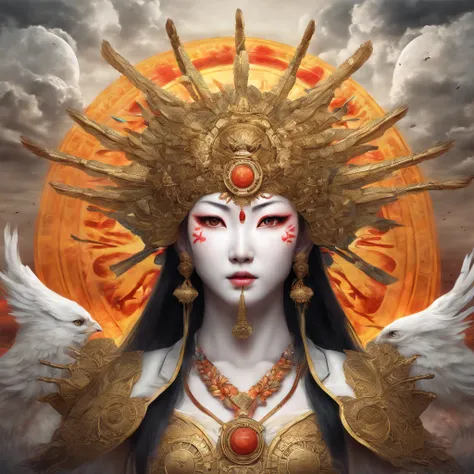 Goddess of the sun. Amaterasu, evil. Gohst.