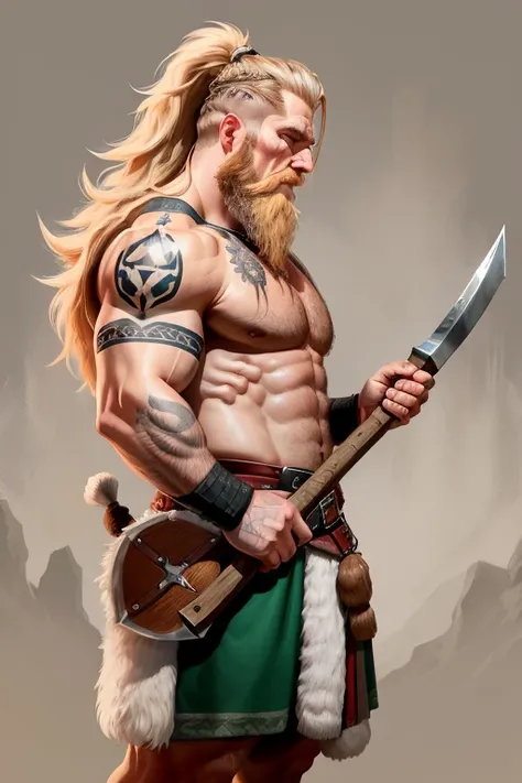 airbrushing, 4k, Babes, a cartoon of a man with a beard and a big axe, portrait of a viking, messi as a viking, Viking Style, viking face in profile, caricature!!!, Viking beard, Innblásin af Hallsteinn Sigurðsson , inspired by János Saxon-Szász, Viking wa...