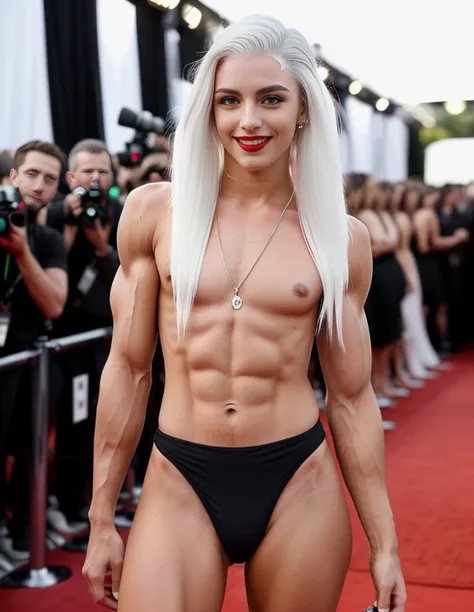 ((Transgender Muscular naked girl with (masculine body parts and flat manly chest) with vagina and woman face:1.6)), (flat manly chest tight small vagina:1.6), Kristen Stewart, (masculine body part with tight vagina:1.5), (((only feminine head:1.6))), ((gi...