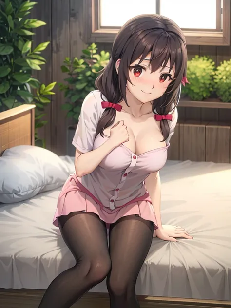 yunyun yace en la cama en una sabana transparente，los senos son grandes，las piernas estan abiertas，The girl&#39;s face blushed，completamente desnudo，las manos cubren el cuerpo，The girl showed a shy smile