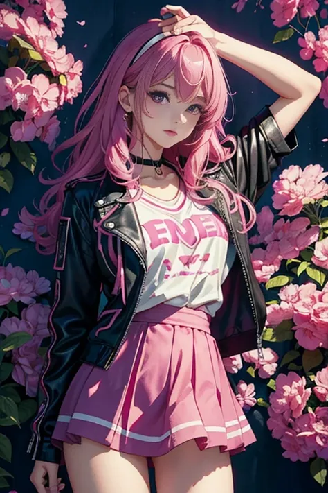 magenta shades、a brightly colored masterpiece)))、(((highest quality)))、((super detailed))、(surreal)、(very detailed cg illustrati...