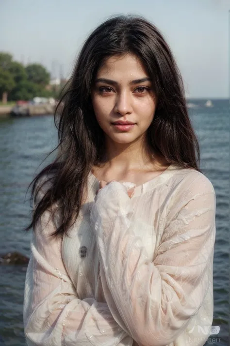 south asian facial features. girl. Should look very beautiful. pretty. Highly detailed and hyper realistic. The skin texture should be highly detailed and extremely accurate. thick black hair and brown eyes. Face must be accurate. Highly detailed face and ...