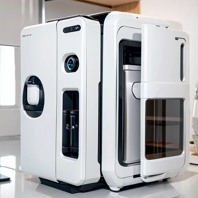 Capsule Apartment，tiny，Cute style capsule，Rectangular box，Technology simplicity