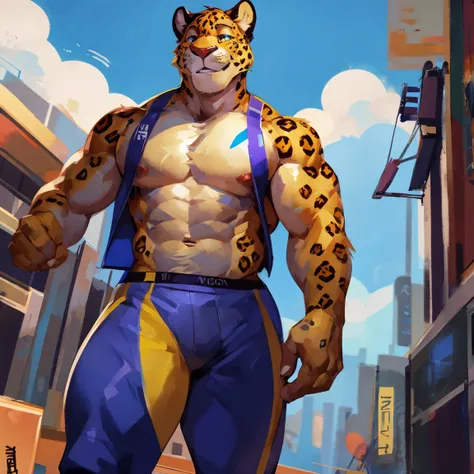 anthro, jaguar, fitness, By mystikfox61