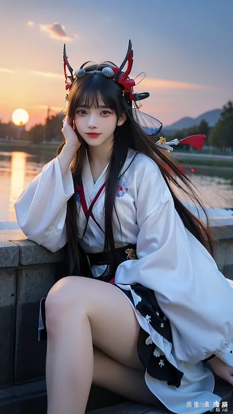 (8K, Raw photo:1.2), highest quality, ultra high resolution,elevation angle,(Detailed fluttering color splashes), (figure),(((1 girl))),(long hair),(rain:0.9), (headgear:1.4),Next to the girl is an ancient palace,Hanfu,(concentrated),Color ink painting,(Sp...