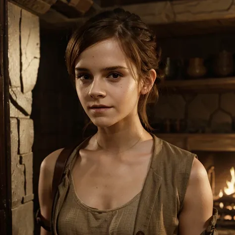 Emma Watson dressed as an archaeologist