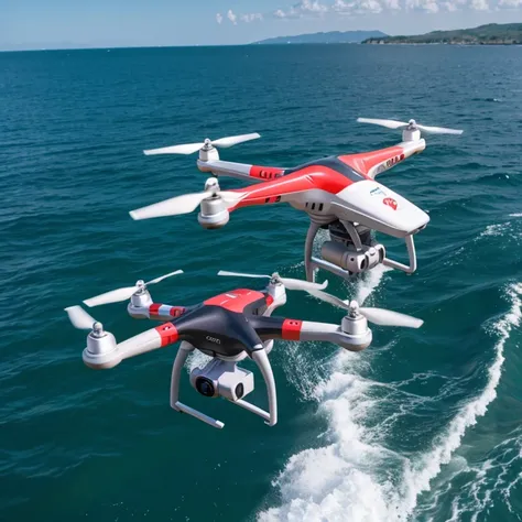 Sea and air rescue drone，