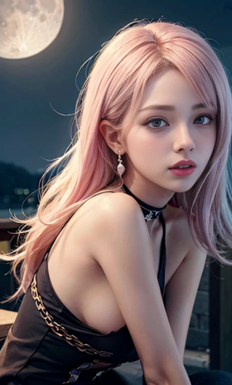 Depth of bounds written, detailed eye, ((CG illustration)), ((face focus)), ((masterpiece)), ((8K)), ((super detailed)), ((Super high quality)), ((cinematic)), ((Photoreal)), ((close up shot)), (solo), (cool girl), very long hair, straight hair, (((thin bo...