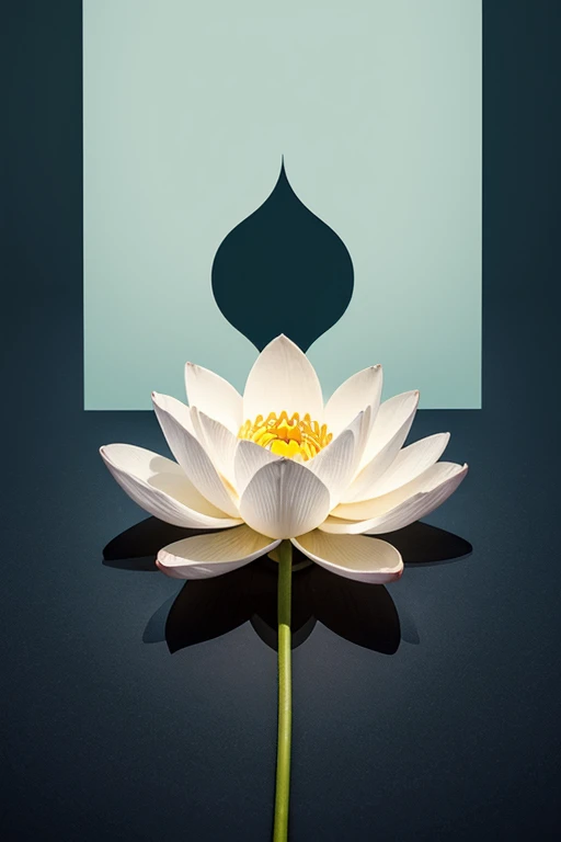 shukezouma, negative space, shuimobysim, (Minimalism:1) , lotus,  