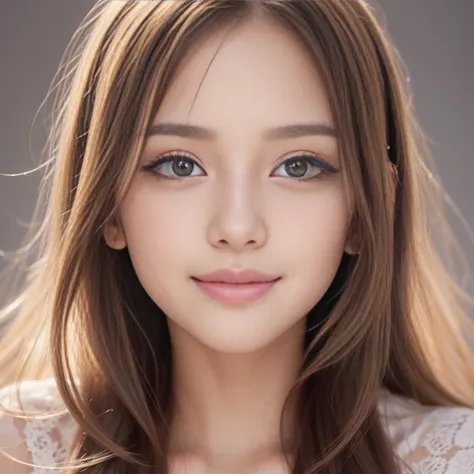 (masterpiece), realistic, (girl portrait), beautiful face, cute young girl with a smile, 10th generation, 8k post production, hi...