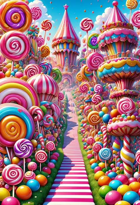 candyland, carnival, best quality, masterpiece, very aesthetic, perfect composition, intricate details, ultra-detailed, by lisa ...