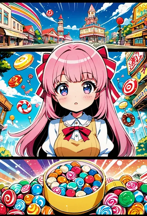 (best quality, highres, ultra sharp), Candy Candy by Toei Animation, detailed art style, vintage aesthetic, emotional melodrama, inspired by Keiko Nagita and Yumiko Igarashis original manga, candyland