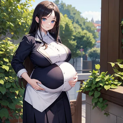 Uniforms，young and energetic，grace,Pregnant, huge breasts