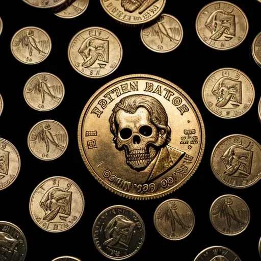 Zombie pattern on coin