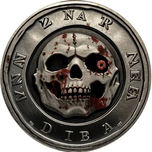 Zombie pattern on coin