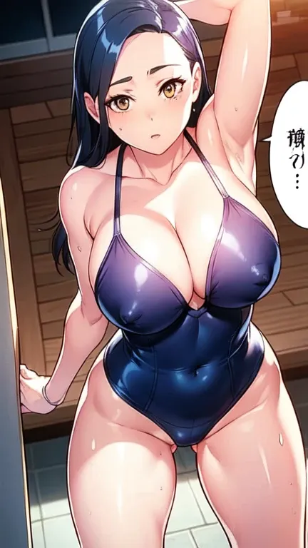 8K,high quality,anime,married woman,fair skin,beautiful,small face,clean,bright,eye highlights,sexy,super big tits,beautiful line drawing. Black hair, white skin, brown eyes, 8K, high quality, anime, married woman, fair skin, small face, clean, bright, eye...