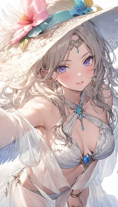 (highest quality、masterpiece、High resolution、detailed)、,BREAK,(beautiful anime)、1girl,
BREAK
//Fashions 
Beachside Swan Diva,
This costume combines the elegance of a swan with the fun and flirty vibe of beachwear, Start with a sleek and stylish bikini in a...