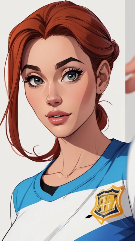 Female characters Fernanda Vasconcellos cast of the Grêmio team football game 2 women in the illustration, an Asian actress and a black Brazilian actress (maldosas sadomasoquistas) animado:1.2), mulher Imagem de desenho animado de uma mulher , roupas sensu...