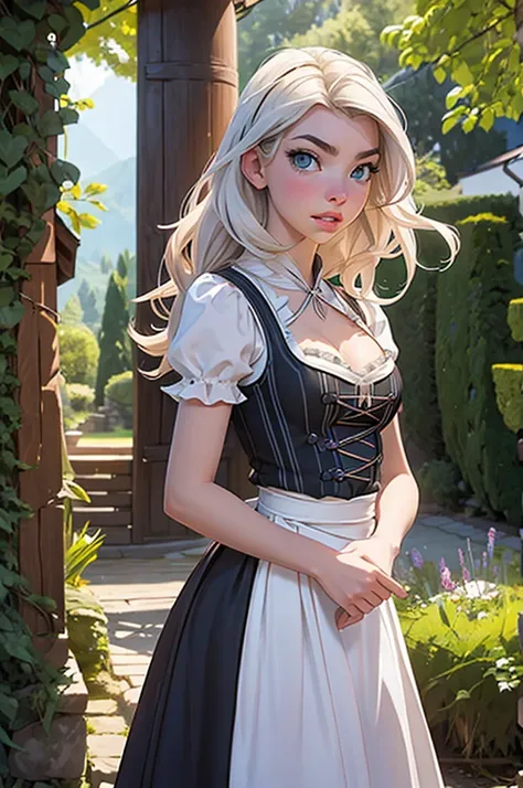 1girl, (Anya Taylor-Joy:1.2), realistic, photorealistic, graphic novel, impossible clothes, thick lips, full lips, big lips, (surprised:1.2), (shocked:1.2), [blonde hair|silver hair], two-tone hair, shiny hair, sunbeam, god-rays, bursting breasts, ambient ...