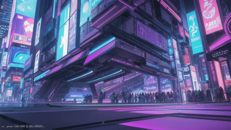 (masterpiece, top quality, best quality, official art, beautiful and aesthetic:1.2),(blue purple neon lighting), (vibrant glow), dynamic colors, striking contrast, futuristic vibe, electric energy,reflective surfaces,(cityscape:1.3),8k,official wallpaper, ...