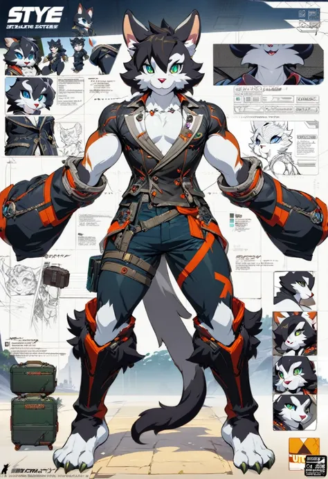 ((masterpiece)), (ultra detailed), (best quality), detailed background, (style of Science Fiction), (concept art, character sheet), game package, absurdres(highly detailed beautiful face and eyes)perfect anatomy(angelic handsome boy, kemono, child)(furry a...