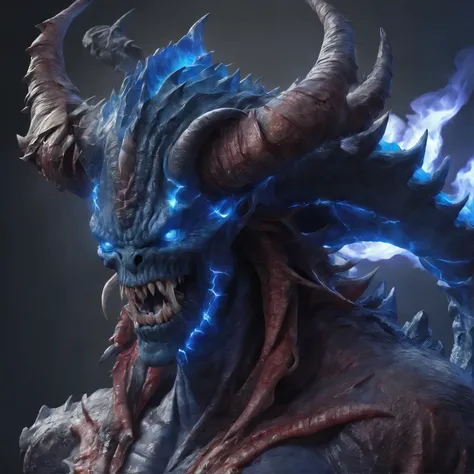 (best quality,4k,8k,highres,masterpiece:1.2),ultra-detailed,(realistic,photorealistic,photo-realistic:1.37),Cosmic horror, a giant demon from another dimension summoned from the magic circle, a deformed head with tentacles and twisted horns, a tremendous n...