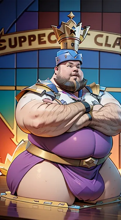 (((A fat man electric giant character from the super Cell game Clash Royale))) arte conseitual hiper detalhada, arte premiada, fine and precise character construction. Obra prima. Ultra detalhada a imagem em 8k. The minute details of the image make it even...