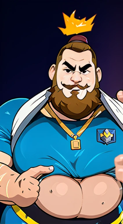 (((A fat man electric giant character from the super Cell game Clash Royale))) arte conseitual hiper detalhada, arte premiada, fine and precise character construction. Obra prima. Ultra detalhada a imagem em 8k. The minute details of the image make it even...