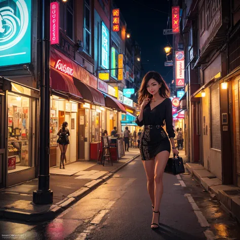 (best quality,4k,8k,highres,masterpiece:1.2),ultra-detailed,(realistic,photorealistic,photo-realistic:1.37),super cute girl,leaving the club,morning,hung over,way too small dress,torn hose,morning hair,early dawn,streets of Bangkok,soft sunlight,bokeh,chee...