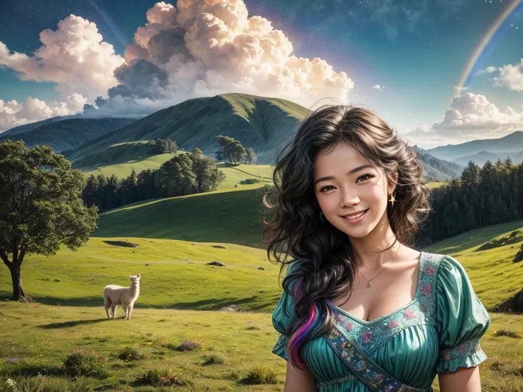 (best quality,4k,8k,highres,masterpiece:1.2),ultra-detailed,(realistic,photorealistic,photo-realistic:1.37),portrait,landscape,colorful lighting,childish,funny,whimsical,dreamy,storybook-goes-wild,fantastic,colorful dreams,flying in the sky,magical sky,air...