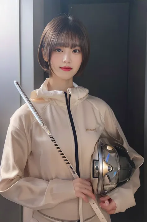 1girl in、real skin、(short hair:1.1)、非常に短いshort hair、(Photorealistic:1.1)、beautiful女性、Beauty Salon、Natural look,One person is standing、beautiful、beautiful woman、Professional Lighting、Photon Mapping、Radio City、physically based rendering、、Gradient black hair、...