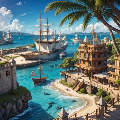 The Merrin Kingdom is a unique empire that spans across both the sea and land. It boasts an impressive castle and palace area constructed of sandstone, wood, and gemstones. The Kingdom is known for its huge ship building industry, and huge ship dock. The k...