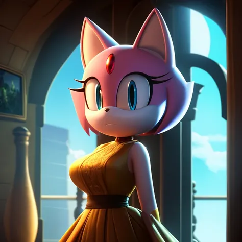 masterpiece, best quality, ultra-detailed, cinematic lighting, beautiful lighting, detailed background,   Evelyn the cat